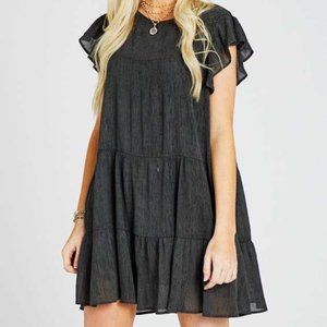 Gray babydoll dress